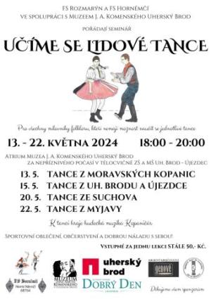 &quot;Učíme se lidové tance&quot; Uherský Brod 13.-22.5.2024