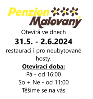 Penzion Malovaný otevírací doba