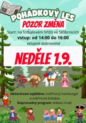 Pohádkový les 1.9.2024 - POZOR ZMĚNA TERMÍNU