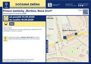 Dočasná změna v dopravě